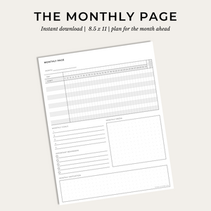 The Monthly Page